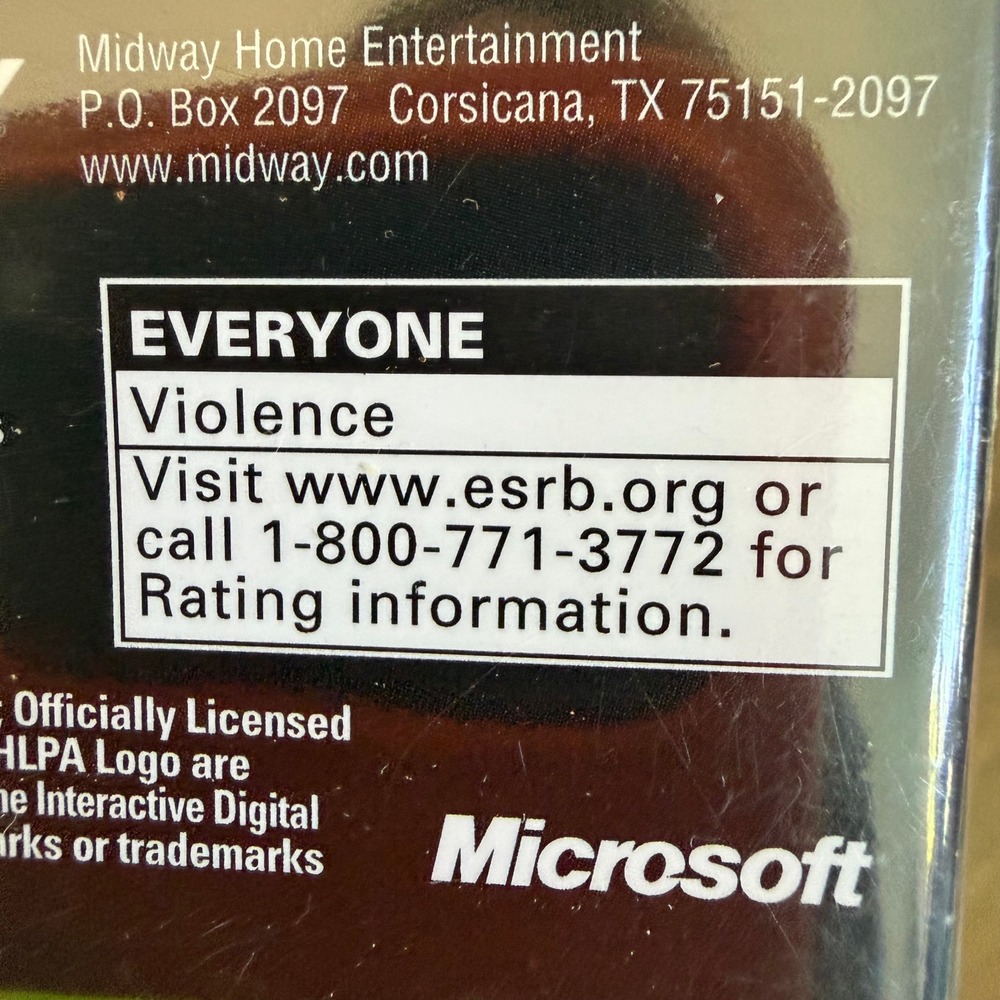 NHL Hitz 20-02 Microsoft Xbox 2001 Midway Hockey Game Factory Sealed NTSC - Picture 10 of 10
